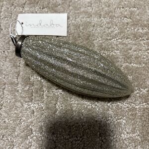 Indaba Shimmer Ornament Champagne 6”